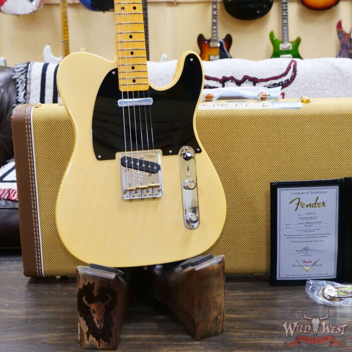 Fender Custom Shop Limited 1951 Telecaster NOS Hand-Wound Pickups Faded Nocaster Blonde - Image 8