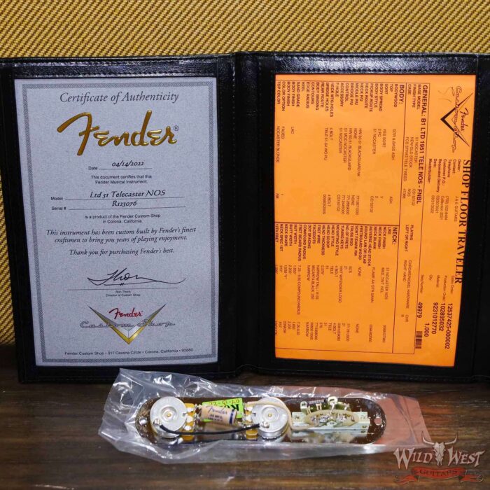 Fender Custom Shop Limited 1951 Telecaster NOS Hand-Wound Pickups Faded Nocaster Blonde - Image 12