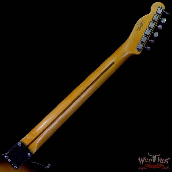 Fender Custom Shop 1951 Telecaster Relic Maple Neck 2 Tone Sunburst 7.15 LBS - Image 5