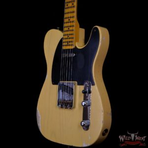 Fender Custom Shop 1952 Telecaster Relic Ash Body Maple Neck Nocaster Blonde 7.05 LBS - Image 2