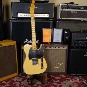 Fender Custom Shop 1952 Telecaster Relic Ash Body Maple Neck Nocaster Blonde 7.05 LBS - Image 6