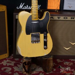 Fender Custom Shop 1952 Telecaster Relic Ash Body Maple Neck Nocaster Blonde 7.05 LBS - Image 8