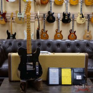 Fender Custom Shop 1952 Telecaster Maple Neck Heavy Relic Aged Black with Black Pickguard - Image 11