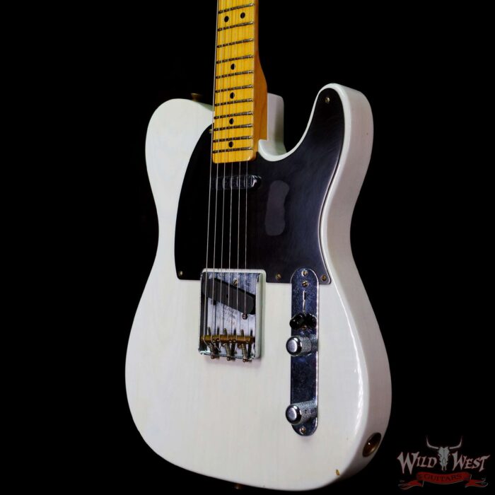 Fender Custom Shop 1952 Telecaster with Hand-Wound Pickups Journeyman Relic White Blonde - Image 2