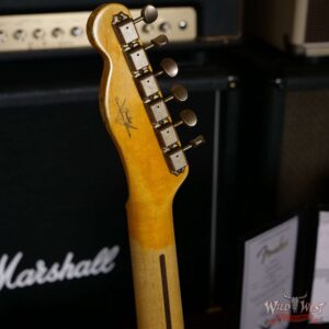 Fender Custom Shop 1952 Telecaster Heavy Relic Ash Body Maple Neck Black - Image 10