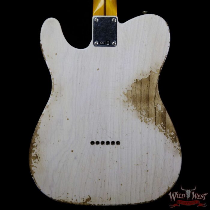 Fender Custom Shop 1952 Telecaster Heavy Relic Maple Neck White Blonde - Image 6