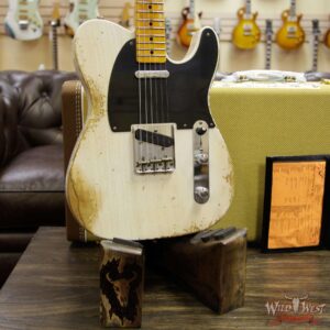 Fender Custom Shop 1952 Telecaster Heavy Relic Maple Neck White Blonde - Image 12