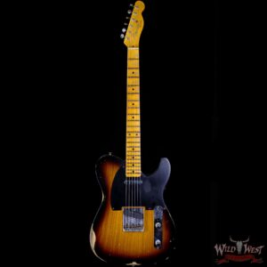 Fender Custom Shop 1952 Telecaster Relic Ash Body Maple Neck 2 Tone Sunburst 7.10 LBS - Image 3