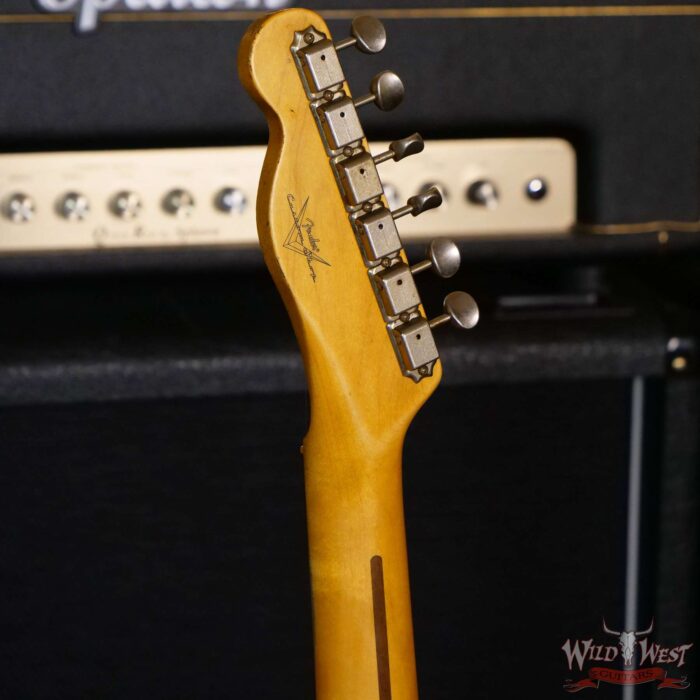 Fender Custom Shop 1952 Telecaster Relic Ash Body Maple Neck 2 Tone Sunburst 7.10 LBS - Image 10