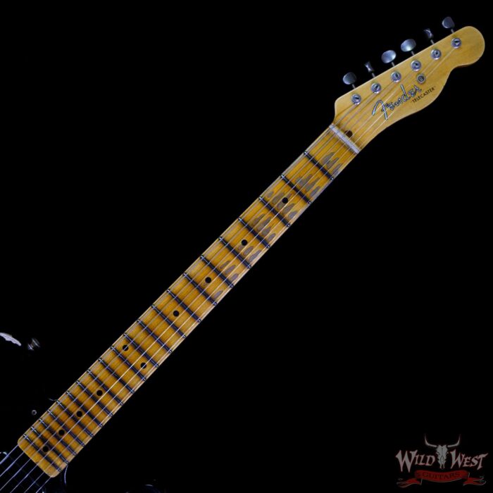 Fender Custom Shop 1952 Telecaster Relic Ash Body Maple Neck Black 7.20 LBS - Image 4