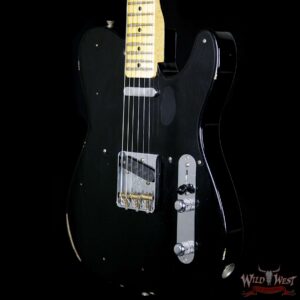 Fender Custom Shop 1952 Telecaster Relic Maple Fretboard Faded Black - Image 2