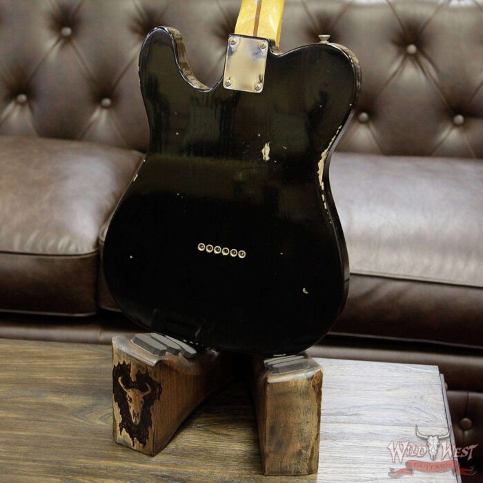 Fender Custom Shop 1952 Telecaster Relic Maple Fretboard Faded Black - Image 15