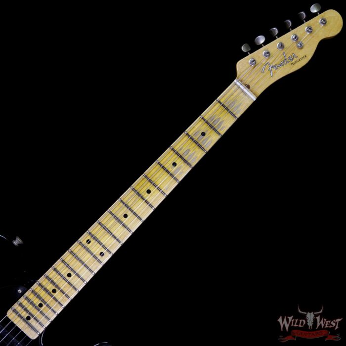 Fender Custom Shop 1952 Telecaster Relic Maple Fretboard Faded Black - Image 9