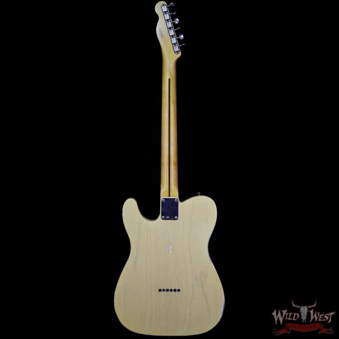 Fender Custom Shop 1952 Telecaster Relic Maple Neck & Fingerboard Nocaster Blonde - Image 5