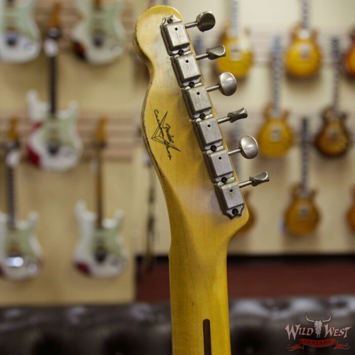 Fender Custom Shop 1952 Telecaster Relic Maple Neck & Fingerboard Nocaster Blonde - Image 9