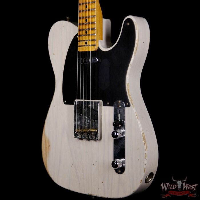 Fender Custom Shop 1952 Telecaster Relic Maple Neck White Blonde - Image 2