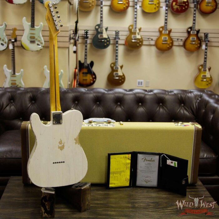 Fender Custom Shop 1952 Telecaster Relic Maple Neck White Blonde - Image 13