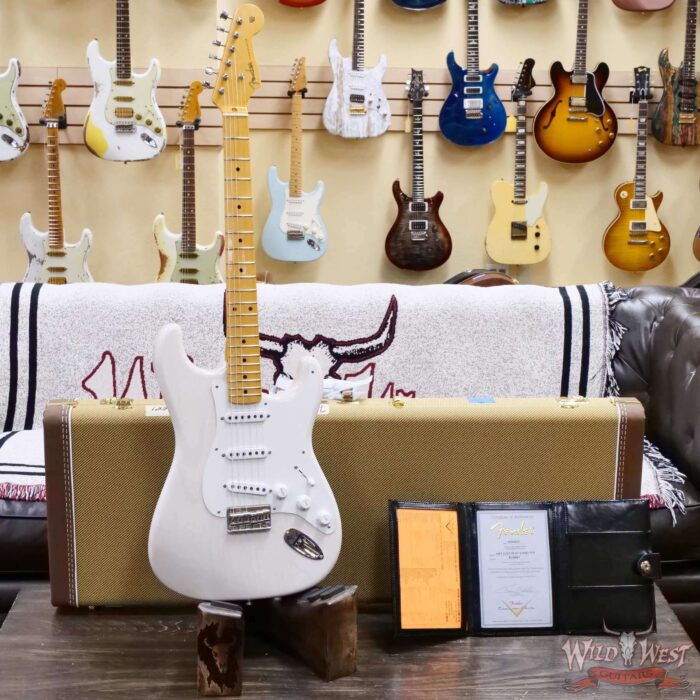 Fender Custom Shop Vintage Custom ‘55 1955 Hardtail Stratocaster Time Capsule Package Aged White Blonde 7.30 LBS - Image 6