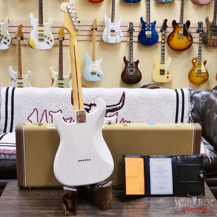 Fender Custom Shop Vintage Custom ‘55 1955 Hardtail Stratocaster Time Capsule Package Aged White Blonde 7.30 LBS - Image 9
