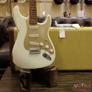 2017 NAMM Fender Custom Shop 30th Anniversary LTD 1956 Roasted Stratocaster Relic Aged Olympic White - Image 13
