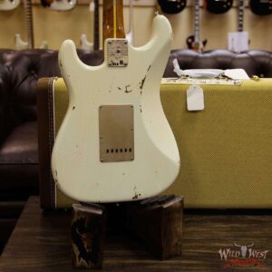 2017 NAMM Fender Custom Shop 30th Anniversary LTD 1956 Roasted Stratocaster Relic Aged Olympic White - Image 15