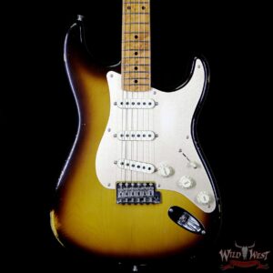 2017 NAMM Fender Custom Shop 30th LTD 1956 Roasted Stratocaster Relic Faded 2 Tone Sunburst - Image 3