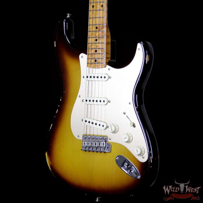 2017 NAMM Fender Custom Shop 30th LTD 1956 Roasted Stratocaster Relic Faded 2 Tone Sunburst - Image 2