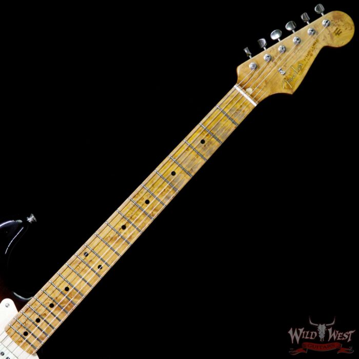 2017 NAMM Fender Custom Shop 30th LTD 1956 Roasted Stratocaster Relic Faded 2 Tone Sunburst - Image 9