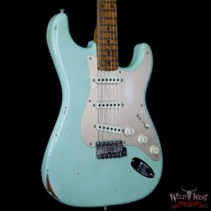 2017 NAMM Fender Custom Shop 30th Anniversary LTD 1956 Roasted Stratocaster Relic Faded Surf Green - Image 4