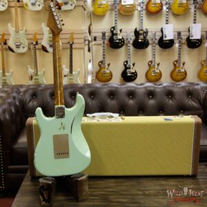 2017 NAMM Fender Custom Shop 30th Anniversary LTD 1956 Roasted Stratocaster Relic Faded Surf Green - Image 14