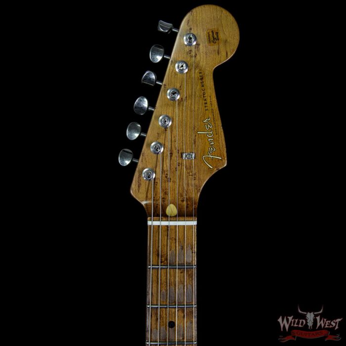 2017 NAMM Fender Custom Shop 30th Anniversary LTD 1956 Roasted Stratocaster Relic Faded Surf Green - Image 8
