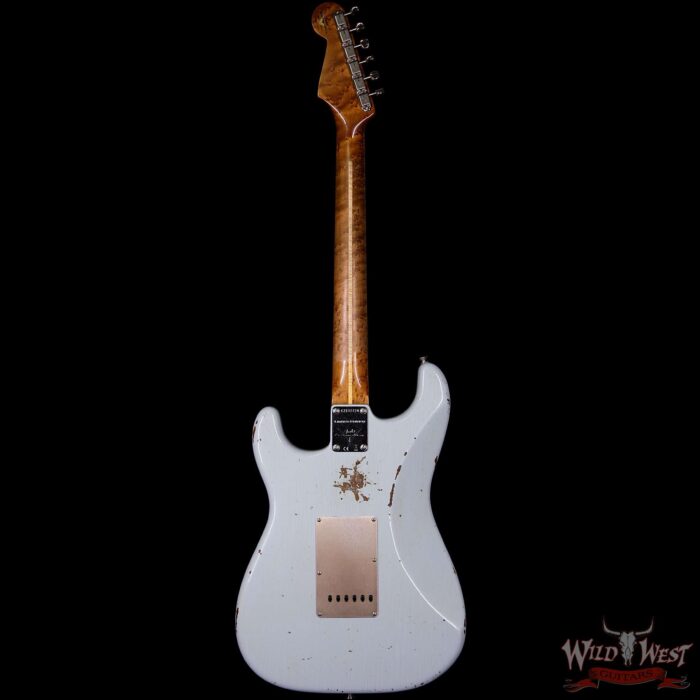 2017 NAMM Fender Custom Shop 30th Anniversary LTD 1956 Roasted Stratocaster Relic Faded Sonic Blue - Image 6