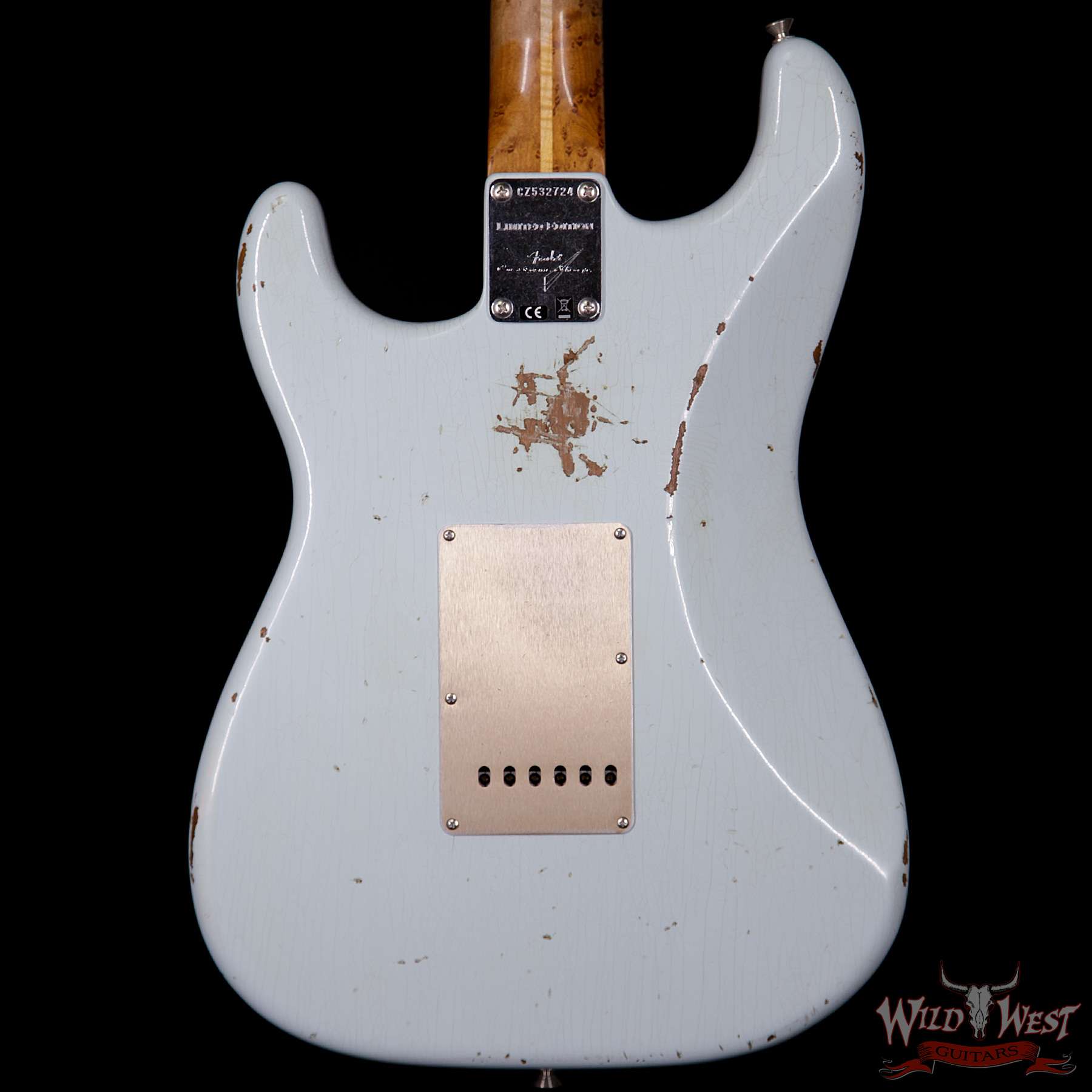 fendercs-1956-rst-relic-sbl-cz532724-bb__wwg.jpg 2017 NAMM Fender Custom Shop 30th Anniversary LTD 1956 Roasted Stratocaster Relic Faded Sonic Blue - Image 7