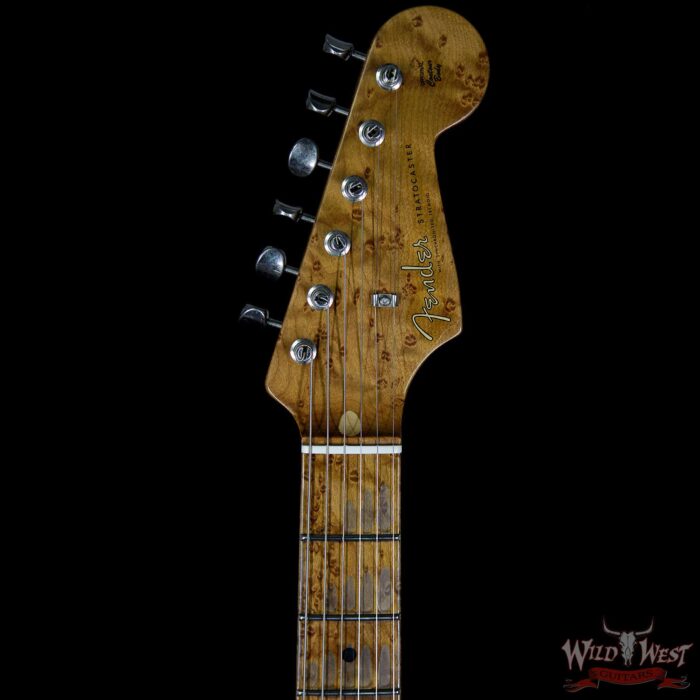 2017 NAMM Fender Custom Shop 30th Anniversary LTD 1956 Roasted Stratocaster Relic Faded Sonic Blue - Image 8