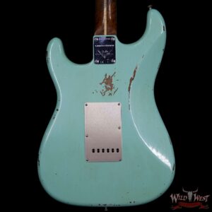 2017 NAMM Fender Custom Shop 30th Anniversary LTD 1956 Roasted Stratocaster Relic Faded Surf Green - Image 7