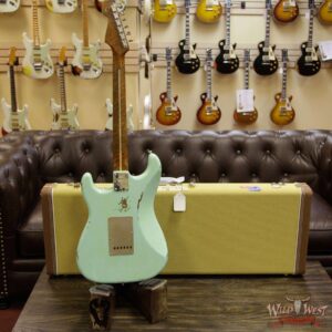 2017 NAMM Fender Custom Shop 30th Anniversary LTD 1956 Roasted Stratocaster Relic Faded Surf Green - Image 14