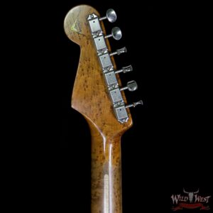 2017 NAMM Fender Custom Shop 30th Anniversary LTD 1956 Roasted Stratocaster Relic Faded Surf Green - Image 10