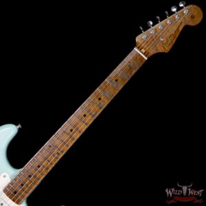 2017 NAMM Fender Custom Shop 30th Anniversary LTD 1956 Roasted Stratocaster Relic Faded Surf Green - Image 9
