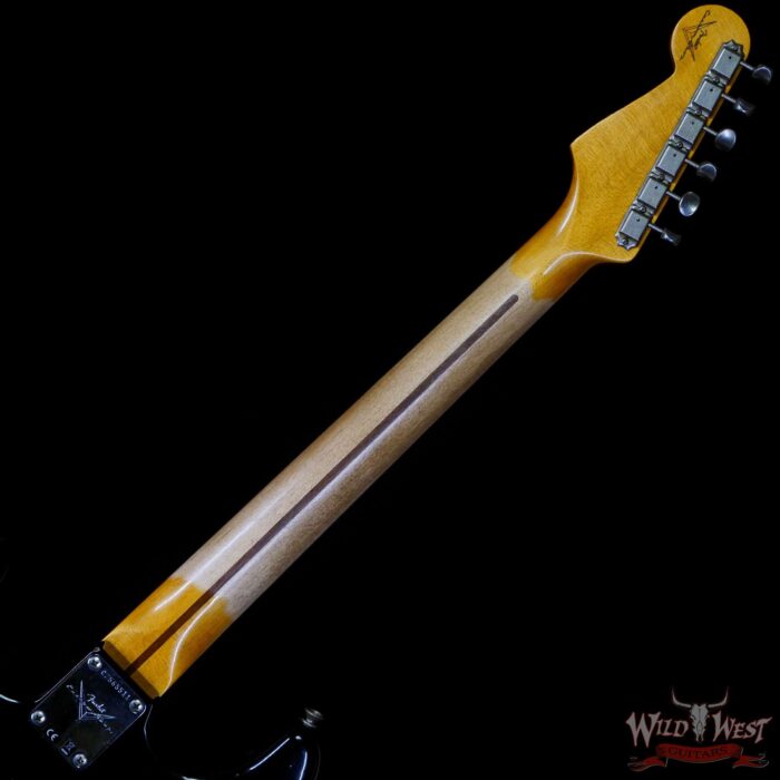 Fender Custom Shop 1956 Ash Stratocaster Hand-Wound Pickups Relic Faded Black - Image 5