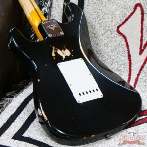 Fender Custom Shop 1956 Ash Stratocaster Hand-Wound Pickups Relic Faded Black - Image 13
