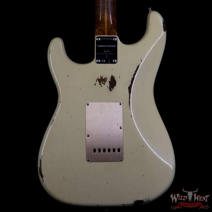 Fender Custom Shop 1956 Stratocaster Relic Roasted Birdeye Maple Neck Aged Vintage White - Image 6