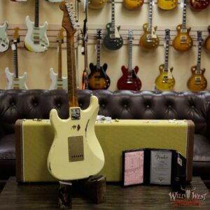Fender Custom Shop 1956 Stratocaster Relic Roasted Birdeye Maple Neck Aged Vintage White - Image 13