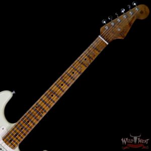 Fender Custom Shop 1956 Stratocaster Relic Roasted Birdeye Maple Neck Aged Vintage White - Image 8