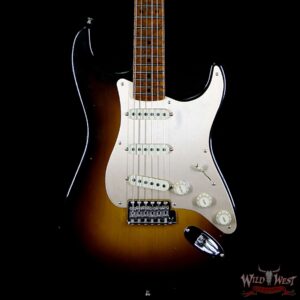 Fender Custom Shop 1956 Stratocaster Relic Roasted Birdeye Maple Neck 2 Tone Sunburst - Image 3