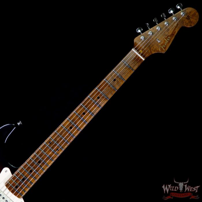 Fender Custom Shop 1956 Stratocaster Relic Roasted Birdeye Maple Neck 2 Tone Sunburst - Image 8