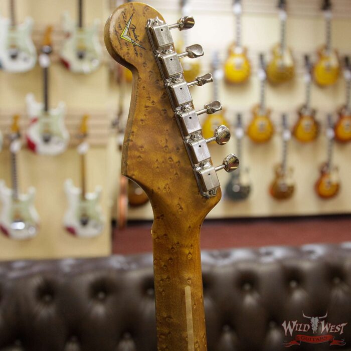 Fender Custom Shop Roasted 1956 Stratocaster Relic AAA Birdseye Maple Neck 2 Tone Sunburst - Image 9
