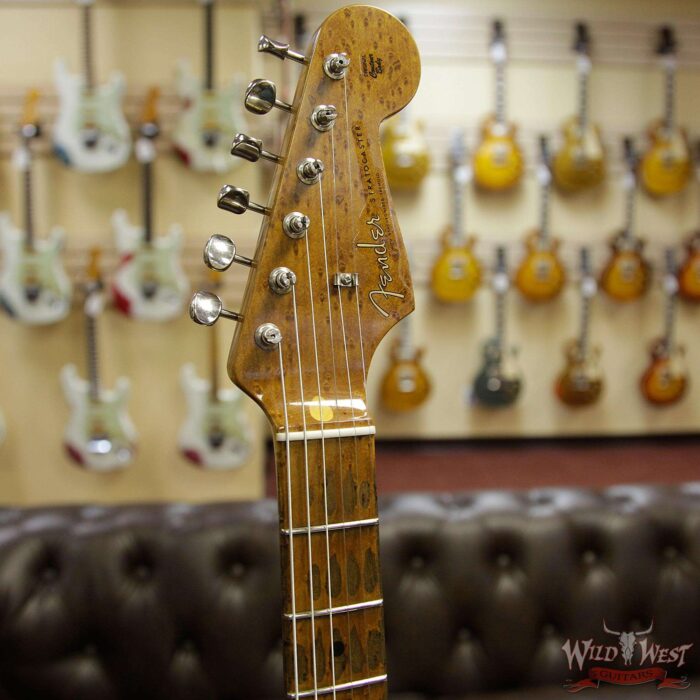 Fender Custom Shop Roasted 1956 Stratocaster Relic AAA Birdseye Maple Neck 2 Tone Sunburst - Image 7