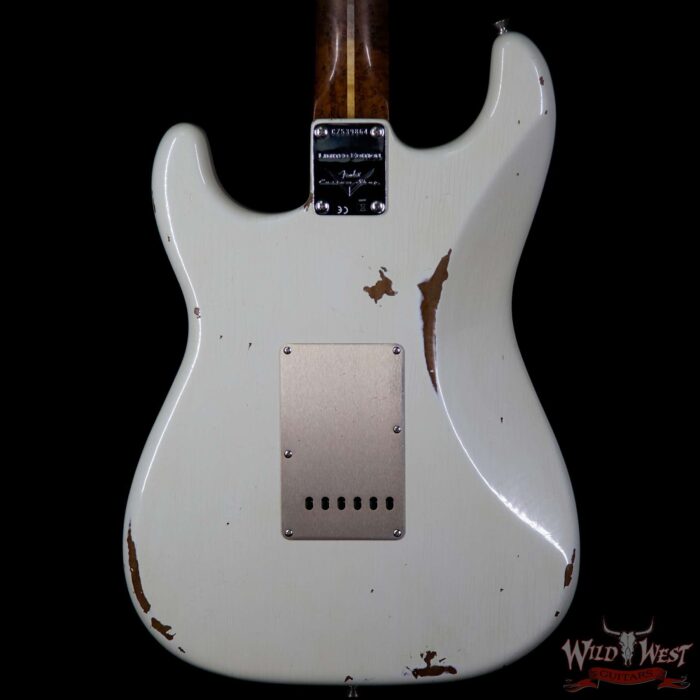 Fender Custom Shop NAMM Limited 1956 Roasted Stratocaster Relic Birdseye Maple Neck Olympic White - Image 6