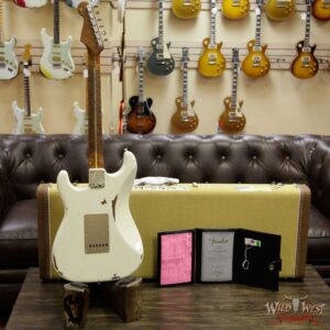 Fender Custom Shop NAMM Limited 1956 Roasted Stratocaster Relic Birdseye Maple Neck Olympic White - Image 13