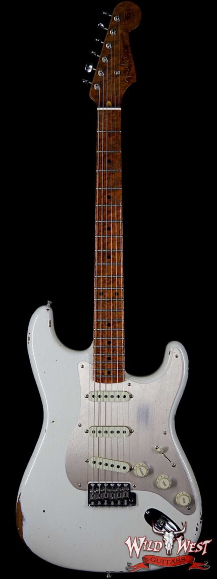 Fender Custom Shop NAMM Limited 1956 Roasted Stratocaster Relic Birdseye Maple Neck Olympic White